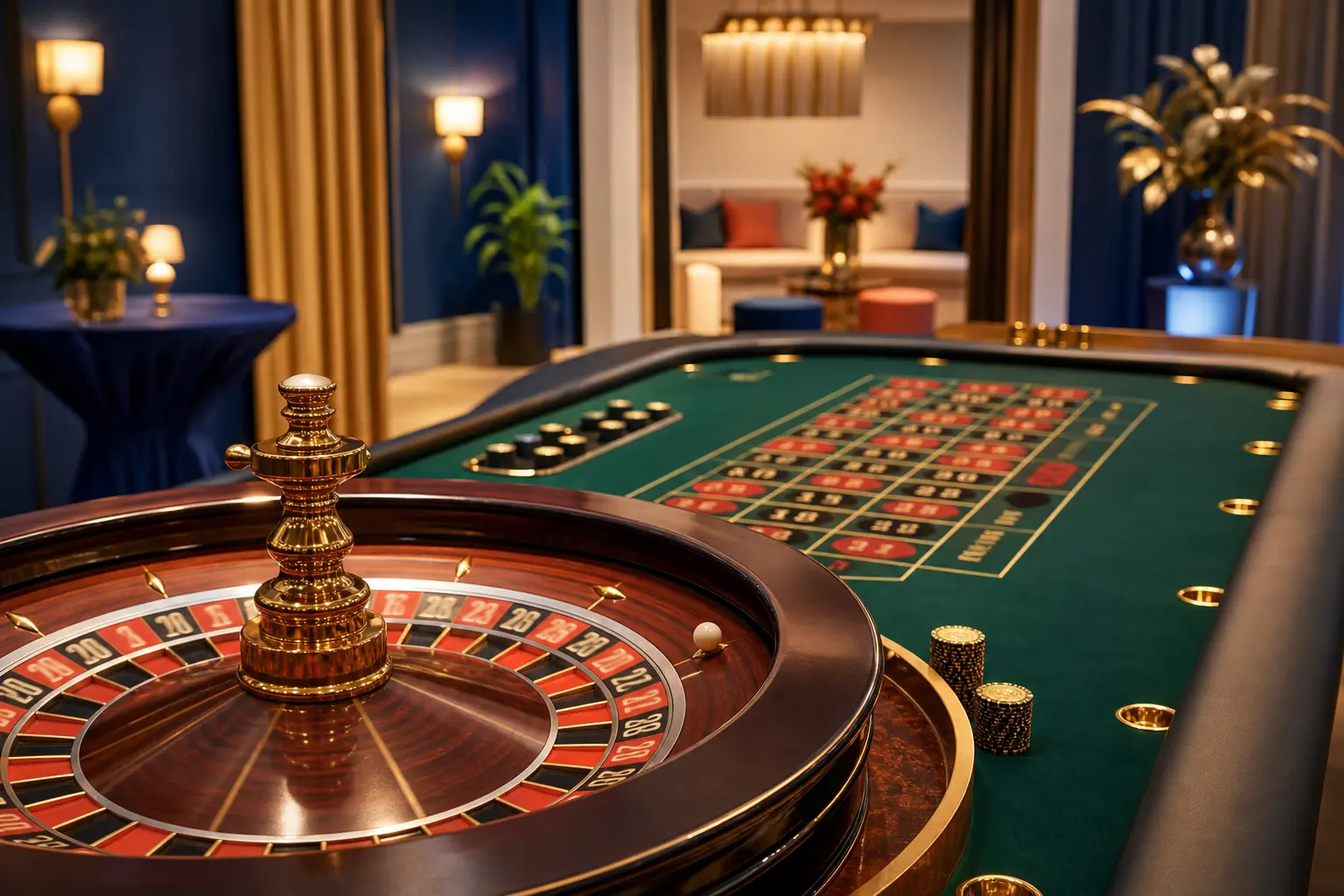 Casino-Style Evening — stół do ruletki