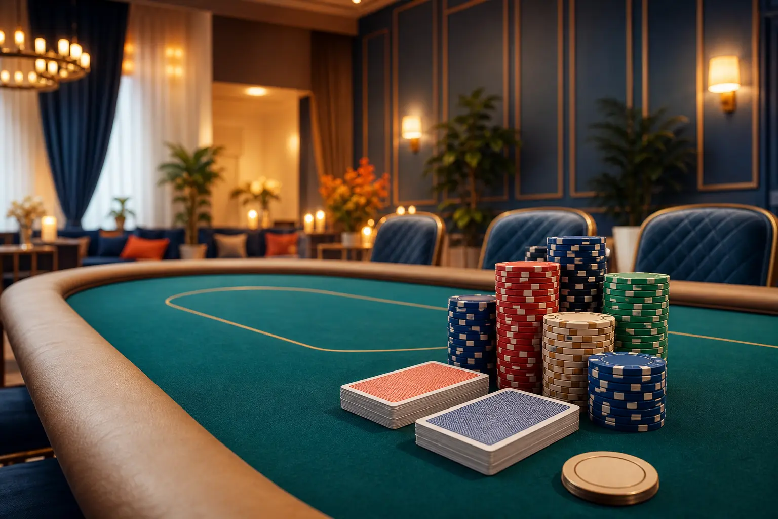 Poker Night — stół pokerowy